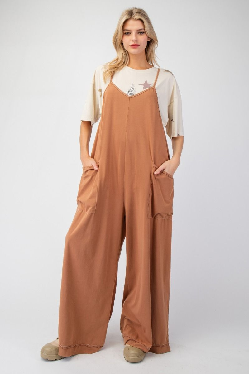 Time Again Wide Leg Jumpsuit - Buttercup Lynne Boutique