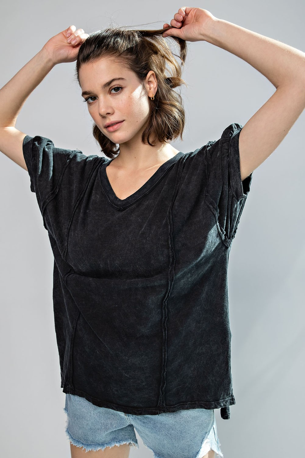 Bring It Mineral Washed Top - Buttercup Lynne Boutique