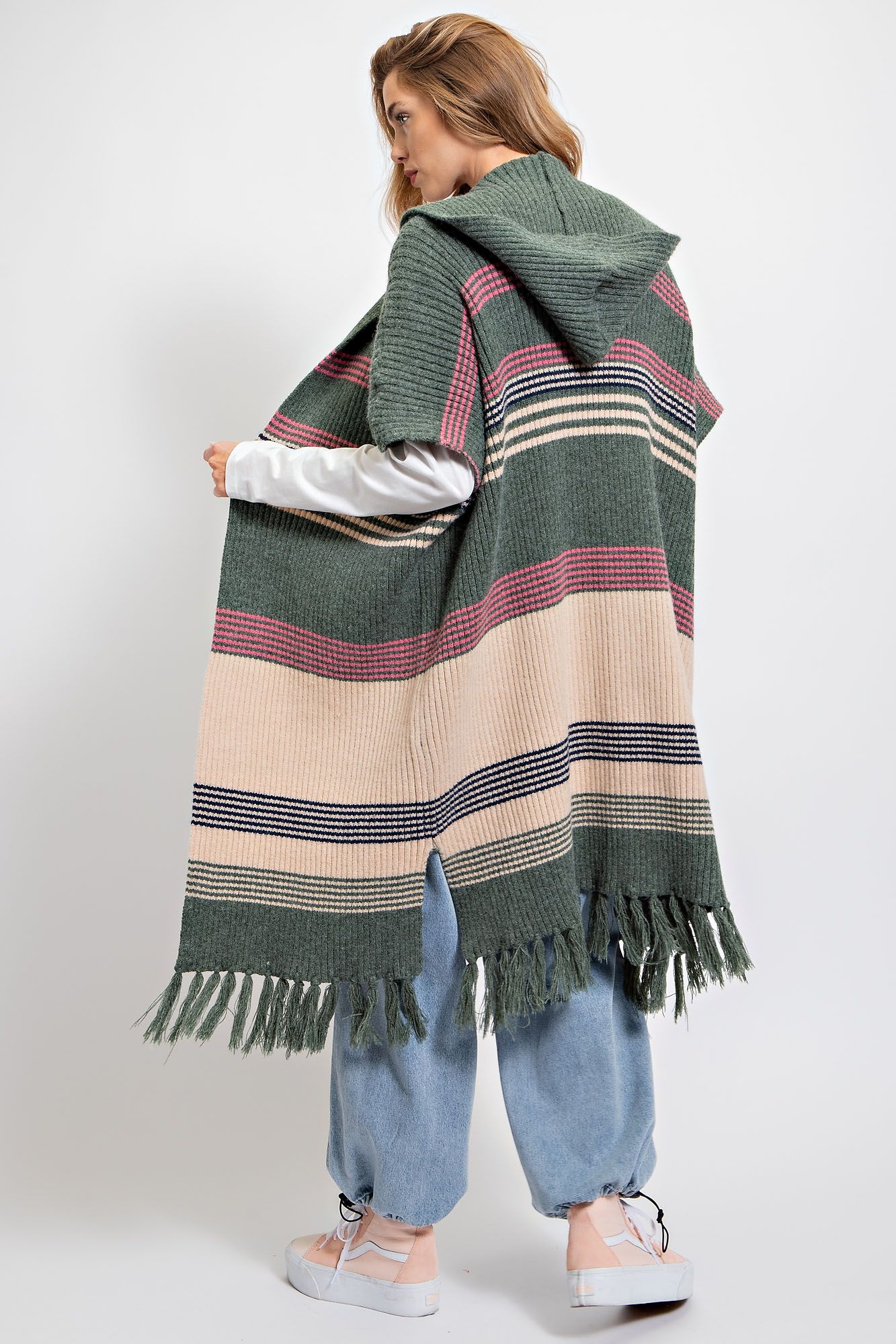 Knitted Sweater Kimono - Regular Size - Oversize Fit - Buttercup Lynne Boutique