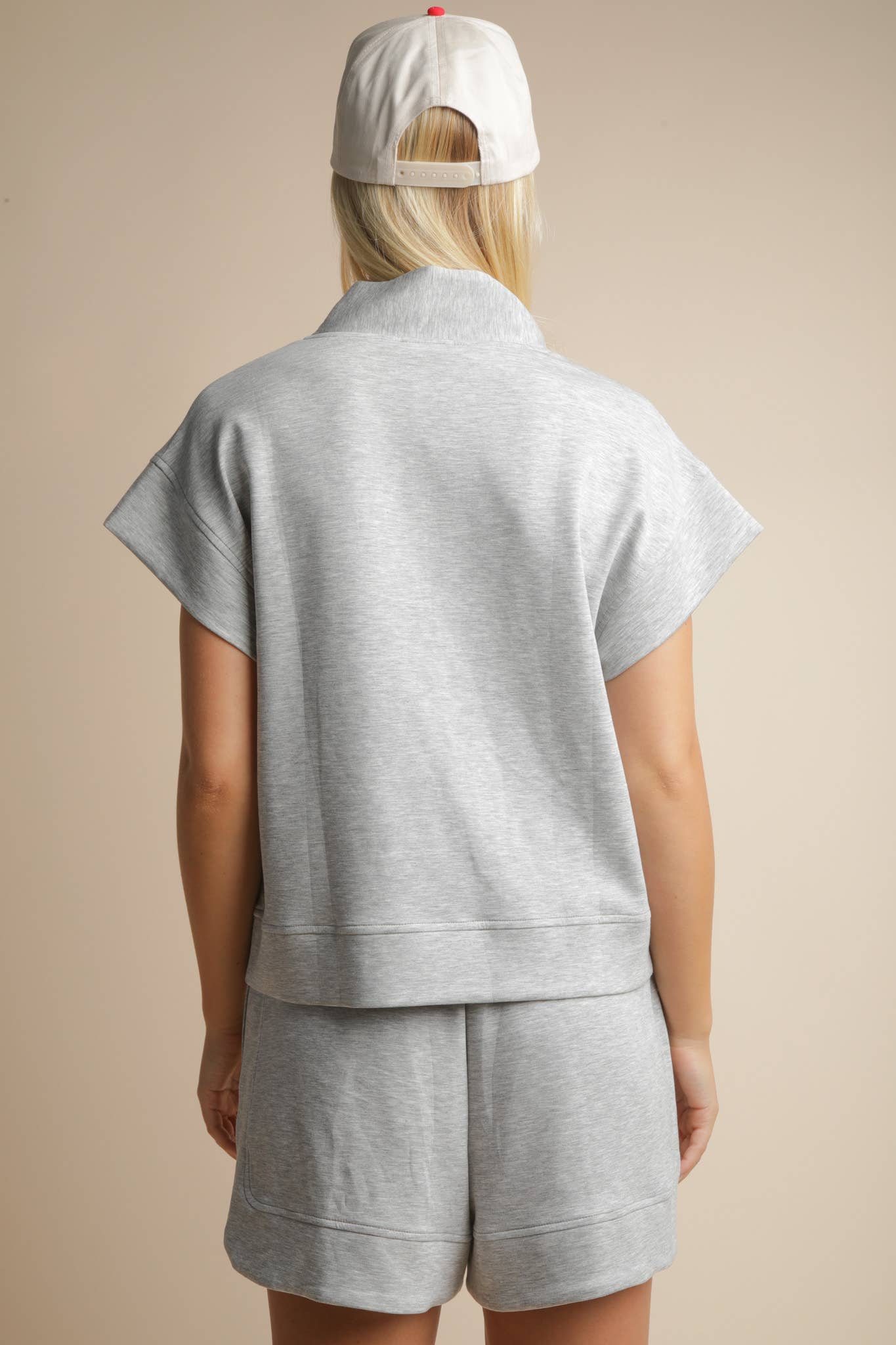 NT12155SET-Comfy Solid Knit Top & Shorts Set - Buttercup Lynne Boutique