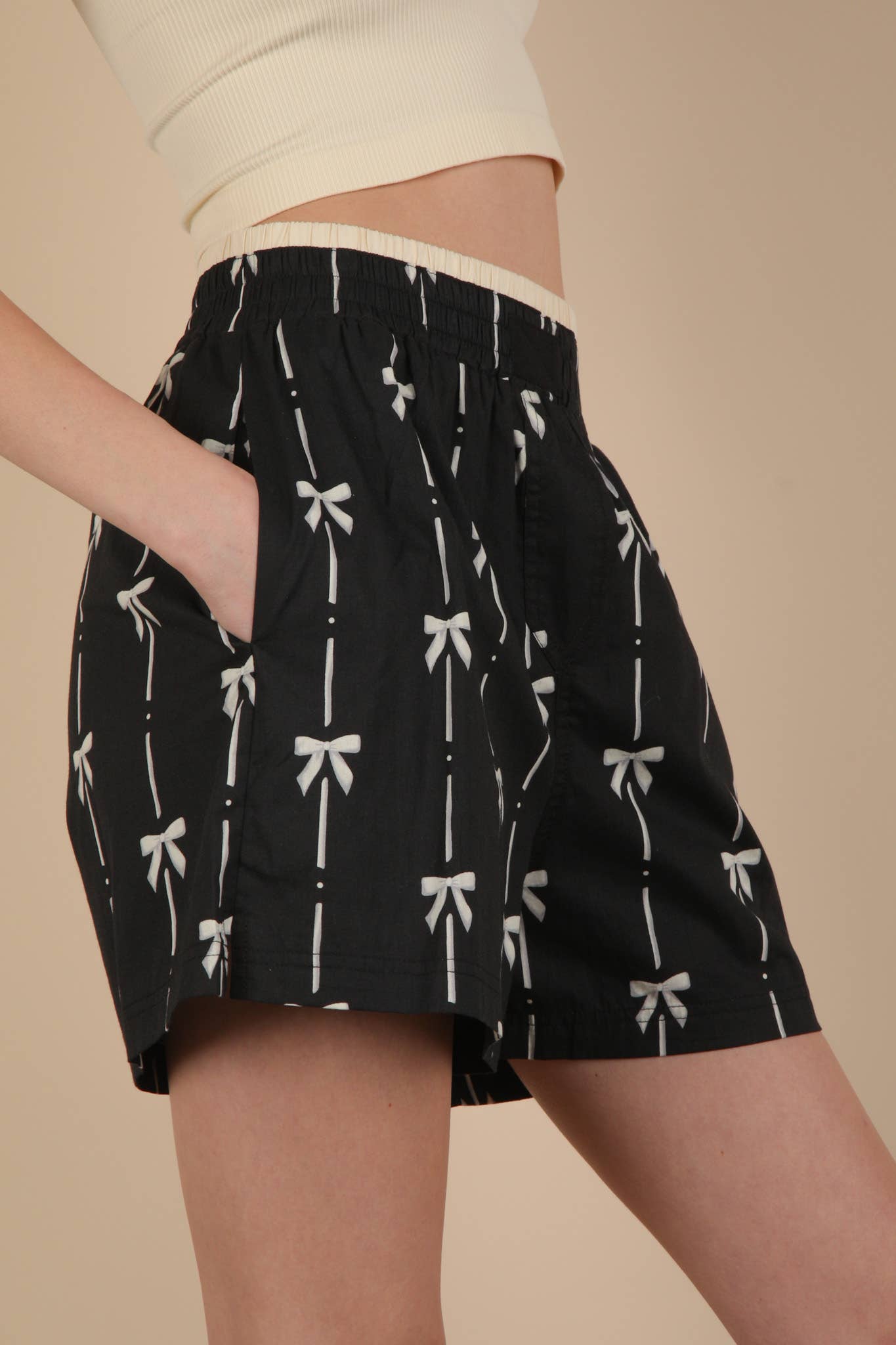 NP70904 Leopard & Bow Printed Boxer Shorts - Buttercup Lynne Boutique