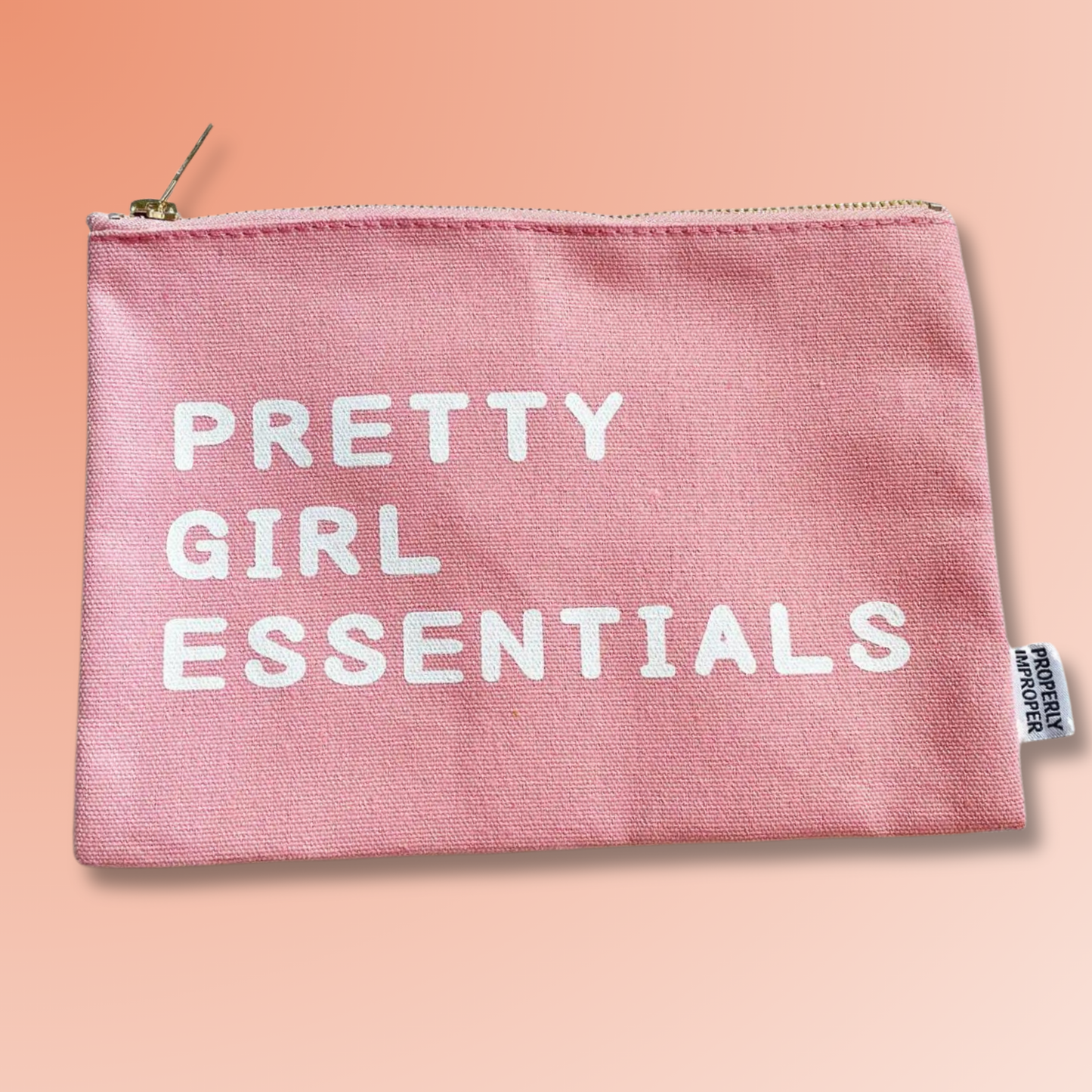 Pretty Girl Essentials - Canvas Pouch - Buttercup Lynne Boutique