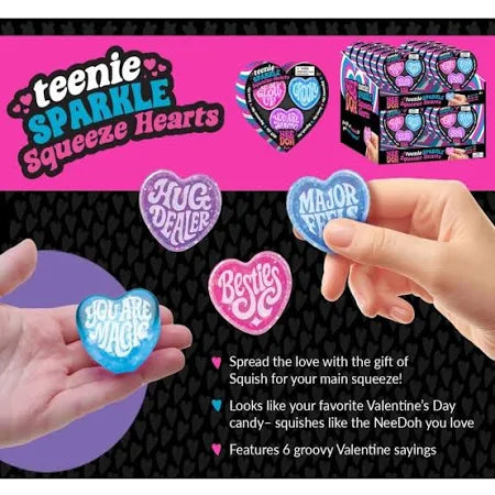 NeeDoh Sparkle Hearts Teenie Set
