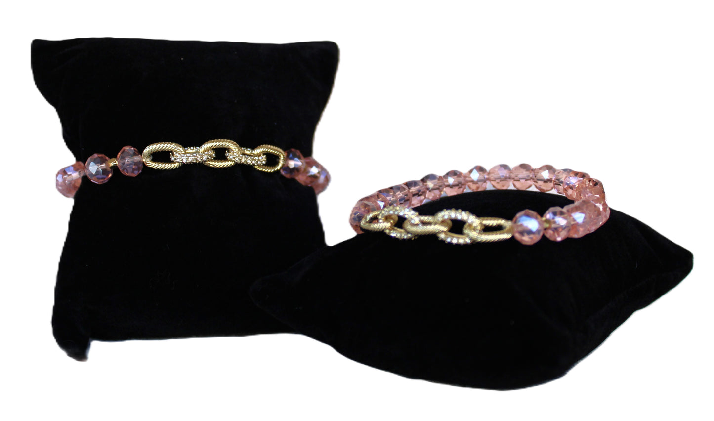 The Hope Pink Link Bracelet by Loverly Grey - Buttercup Lynne Boutique