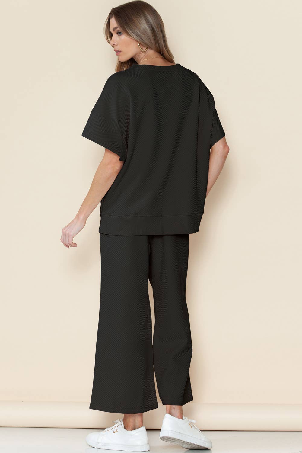 LDC Textured Loose Fit Set - Buttercup Lynne Boutique