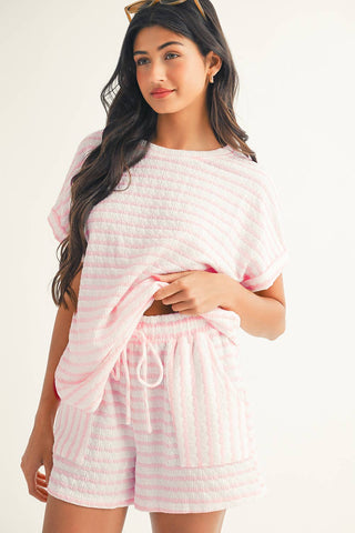 LDC Daily Shift Stripe Print Set - Buttercup Lynne Boutique