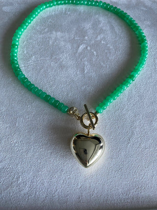 Heart Within Puffy Heart Charm - Buttercup Lynne Boutique