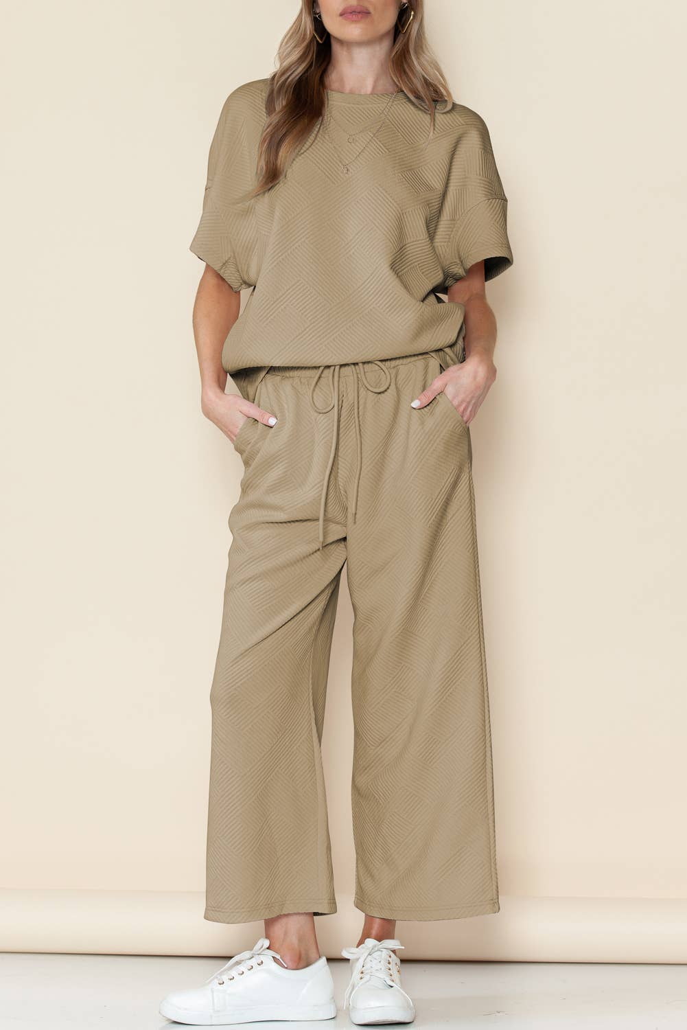 LDC Textured Loose Fit Set - Buttercup Lynne Boutique