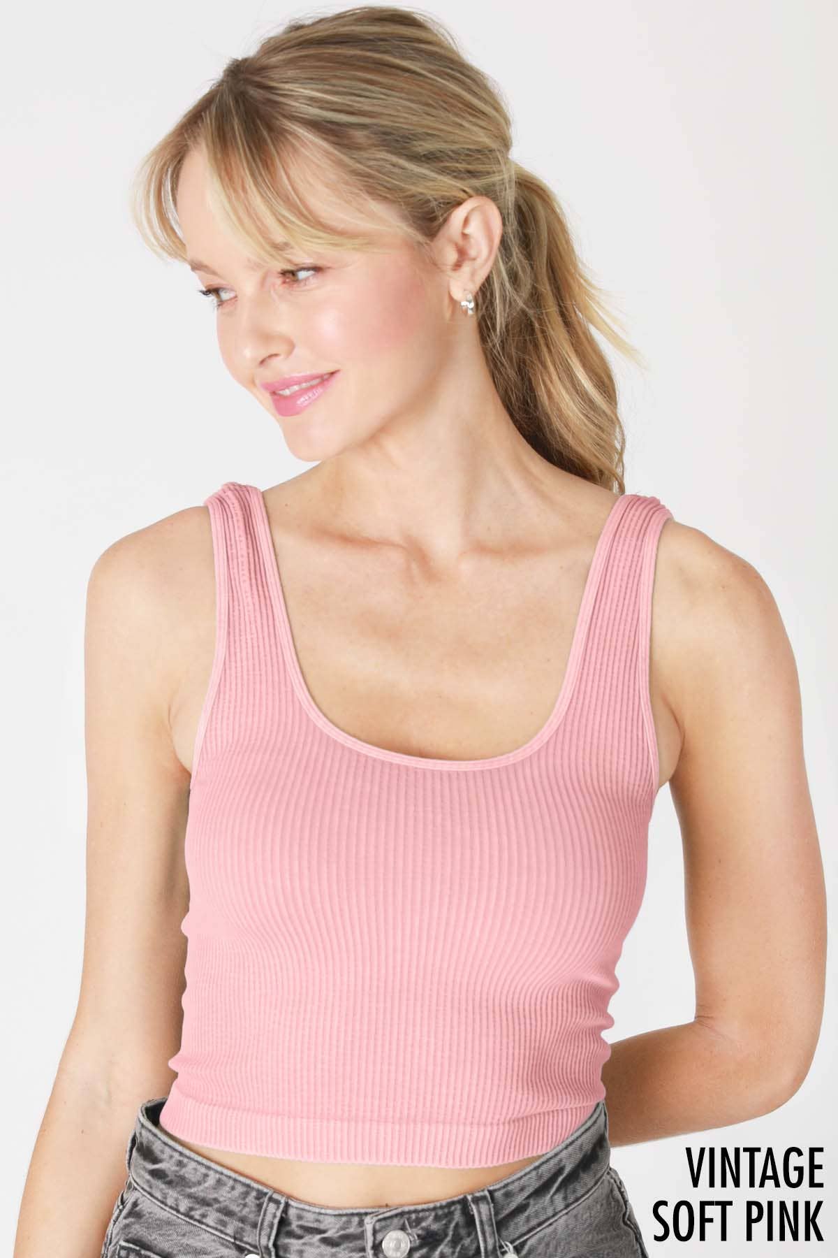 NS8153 - Vintage Reversible Crop Top