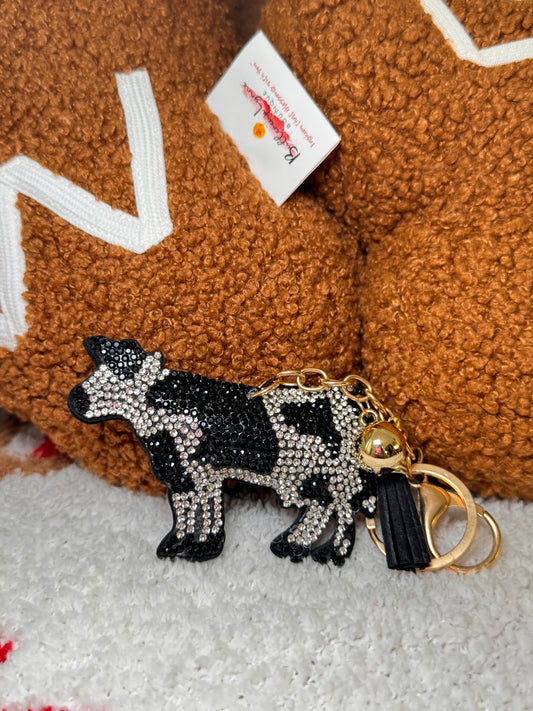 Sparkle Keychain - Cow