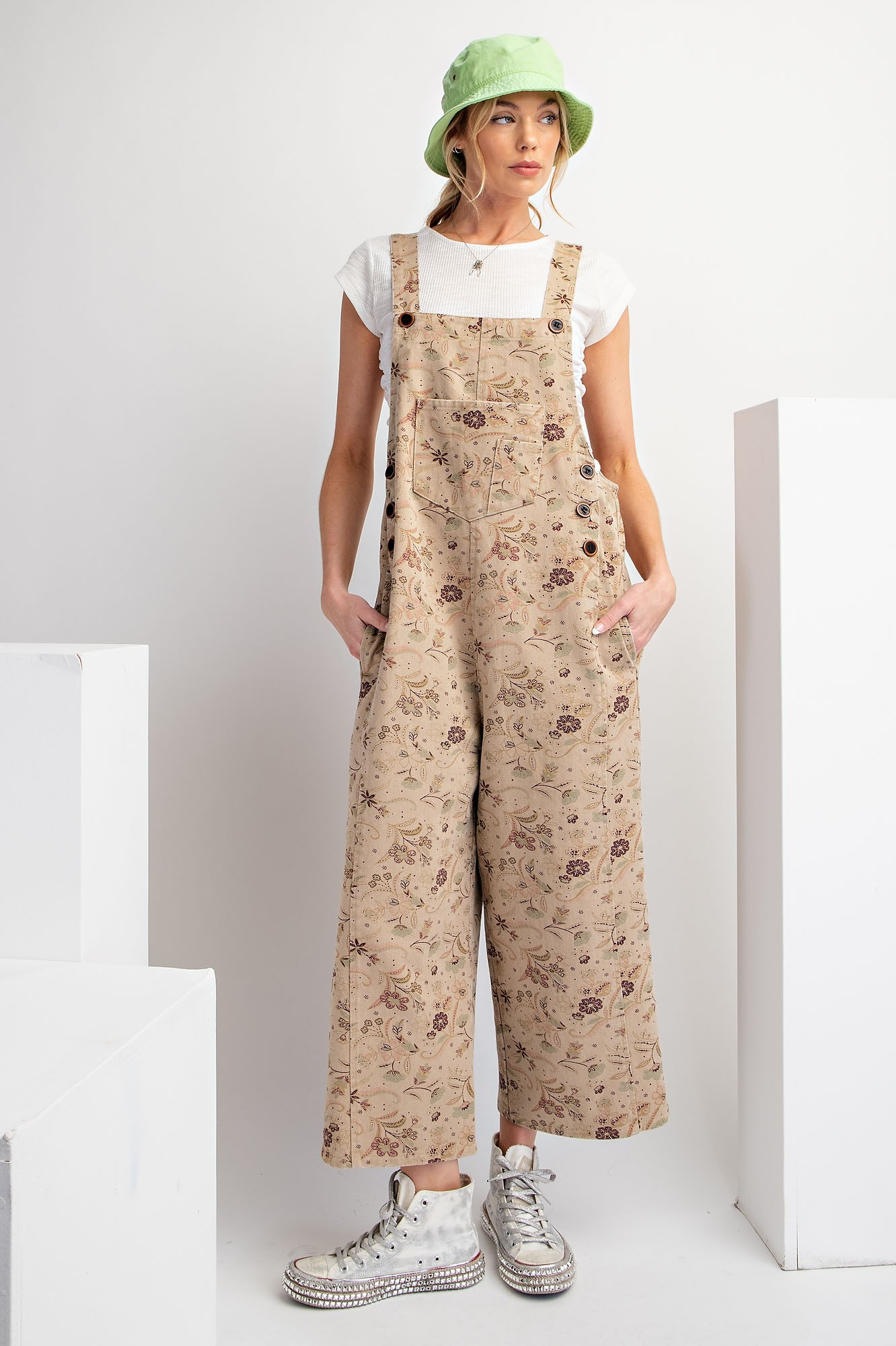 Sweet Feeling Washed Twill Jumpsuit