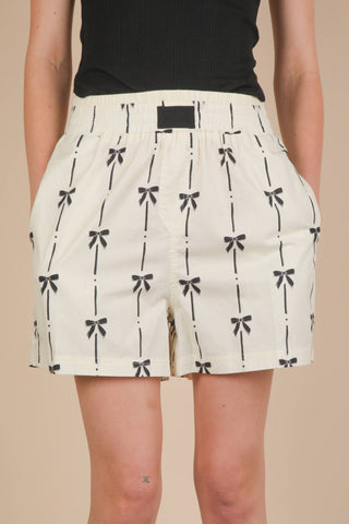 NP70904 Leopard & Bow Printed Boxer Shorts - Buttercup Lynne Boutique
