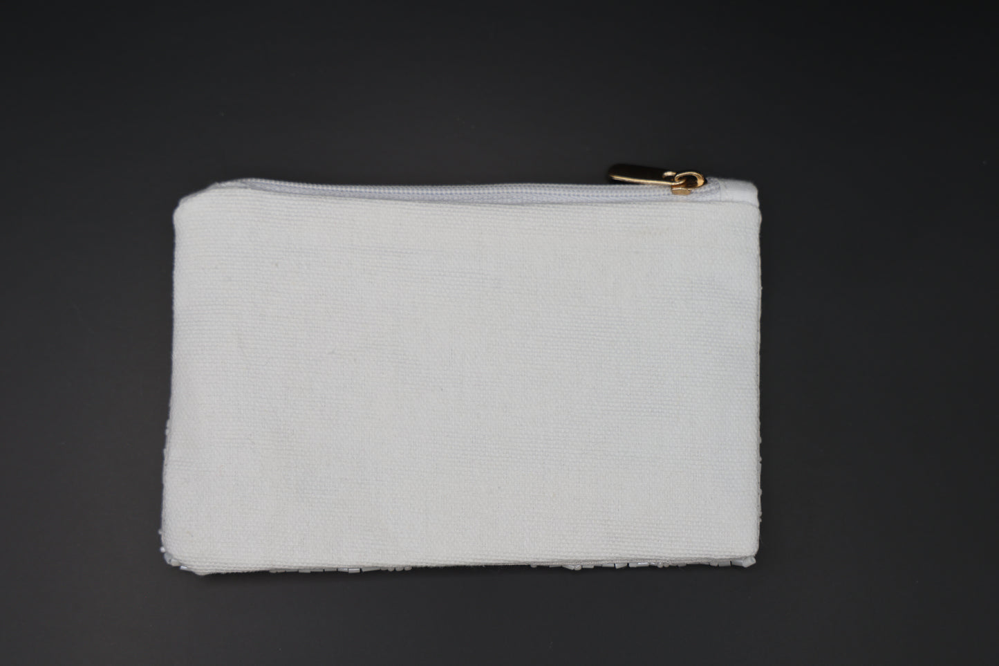 White Bow Beaded Coin Pouch - Buttercup Lynne Boutique