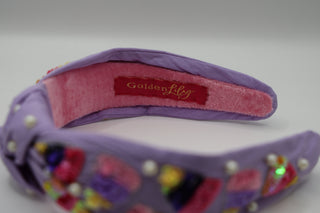 Colorful Candy Corn Beaded Headband