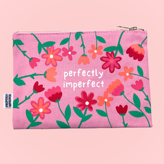 Perfectly Imperfect - Canvas Pouch