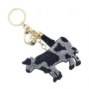 Crystal Cow Keychains - Buttercup Lynne Boutique