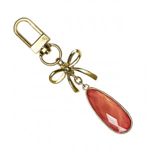 Bow Teardrop Bag Charm - Buttercup Lynne Boutique