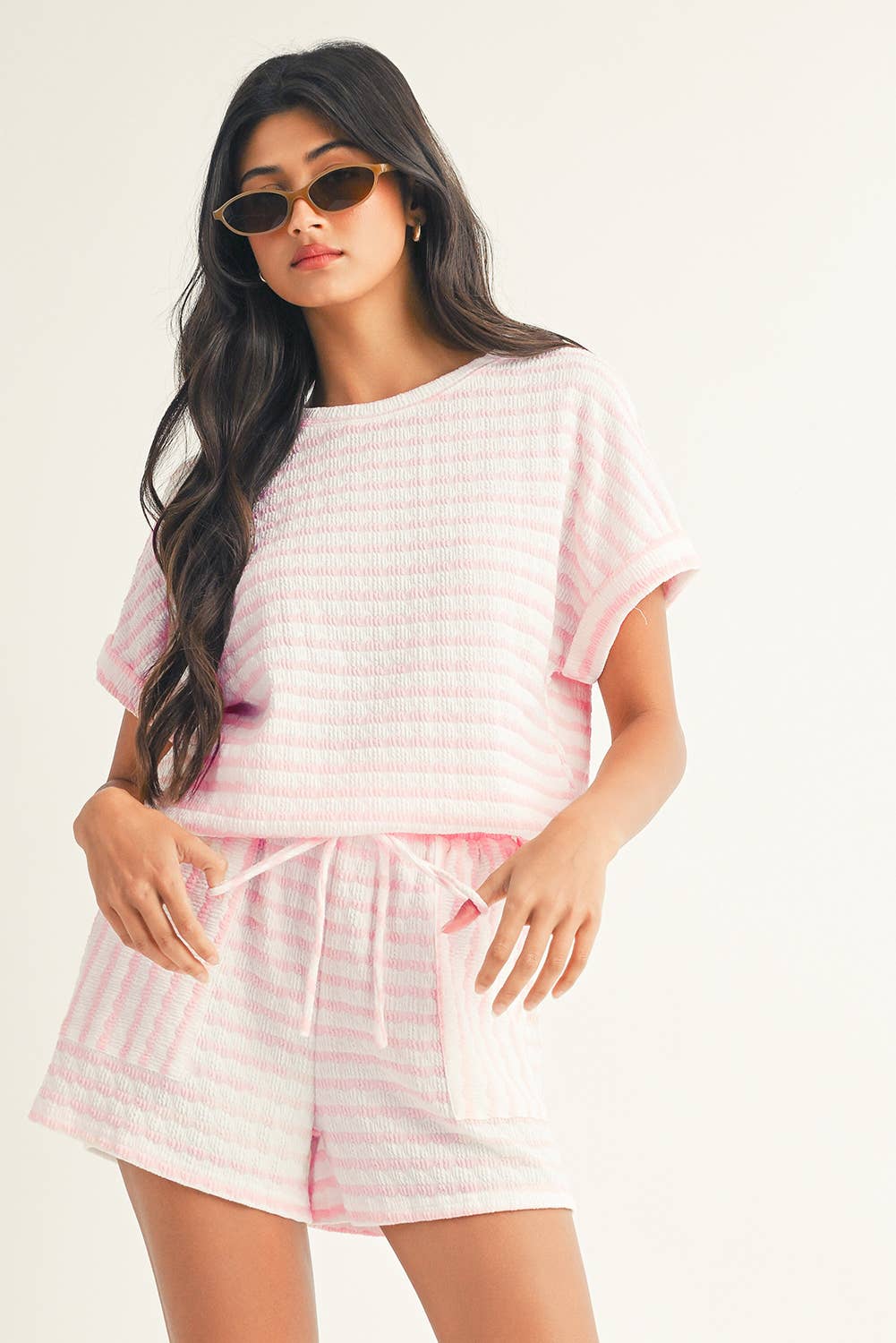 LDC Daily Shift Stripe Print Set - Buttercup Lynne Boutique