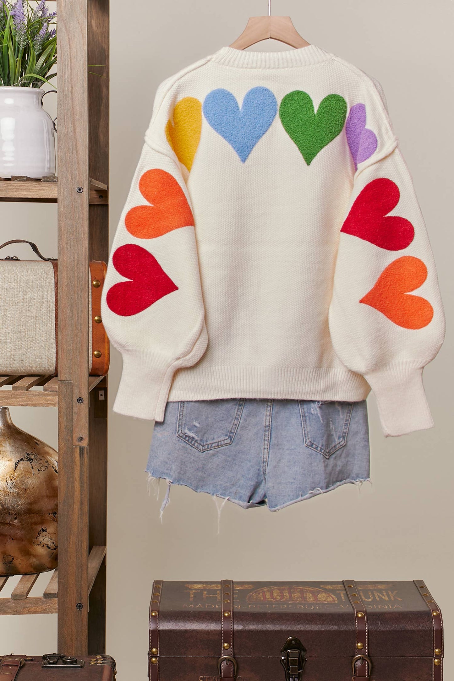 Rainbow Heart Sweater