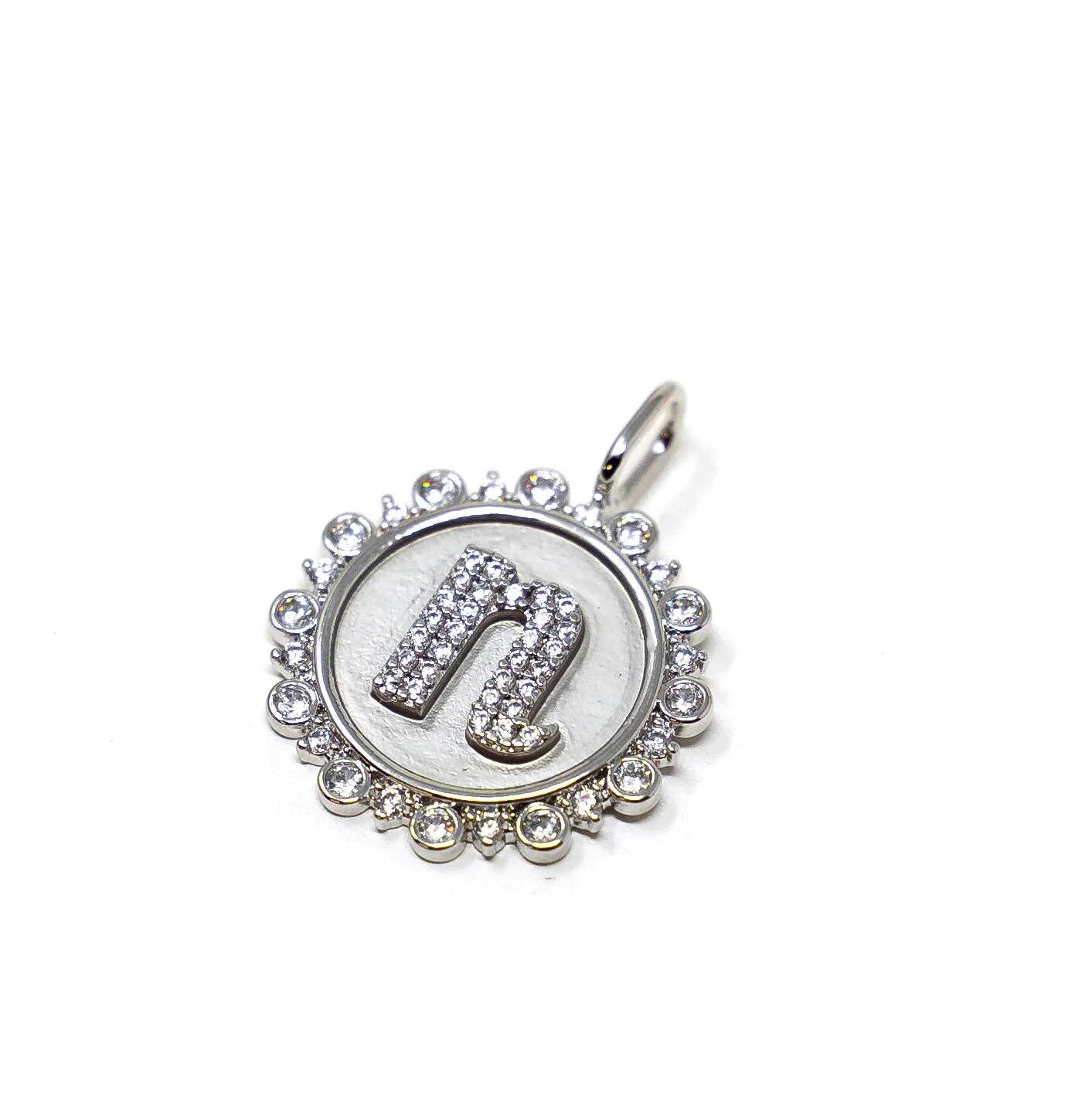 Vintage Coin Initial Charm