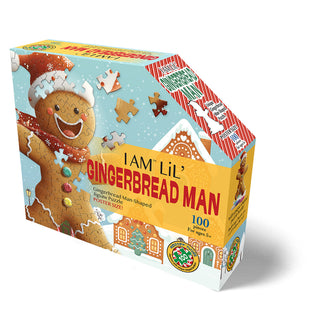 I Am Lil' Gingerbread Man 100-piece shaped jigsaw puzzle box by Maddcap