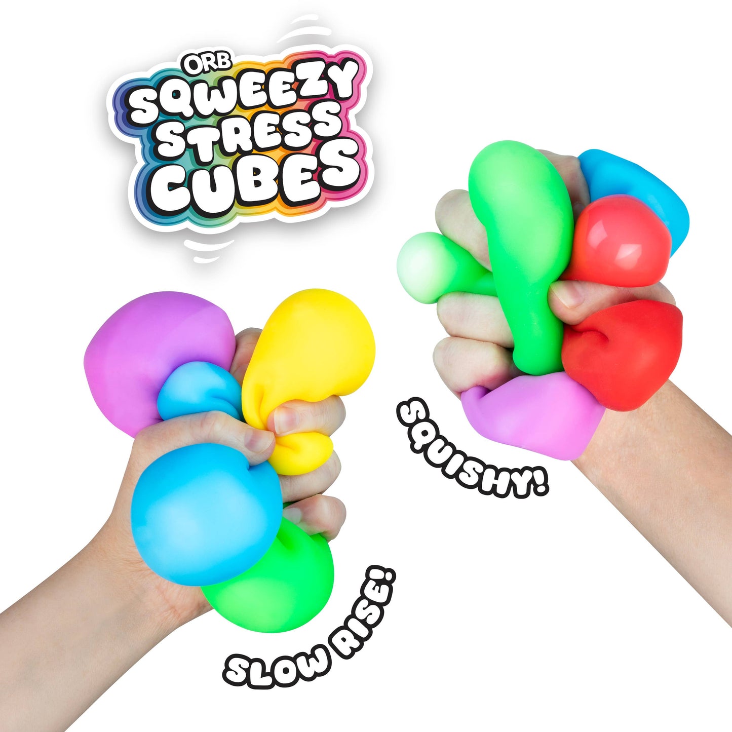 Ultimate Squeeze Slow Rising Stress Cube Set (24 Pack) – Orb Toys