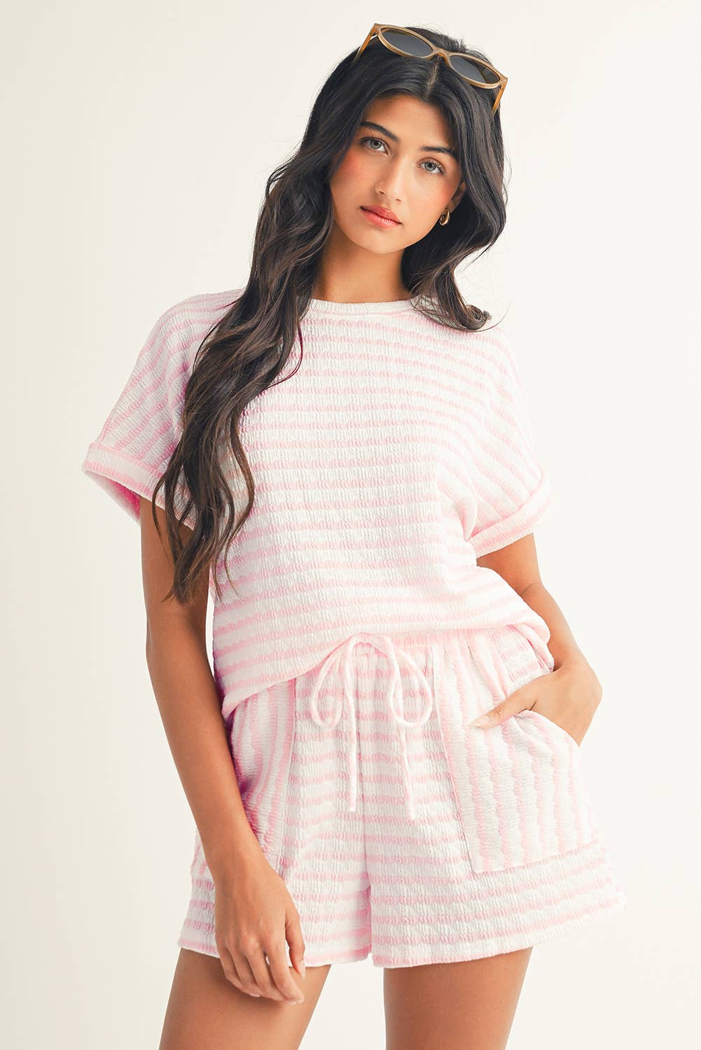 LDC Daily Shift Stripe Print Set - Buttercup Lynne Boutique