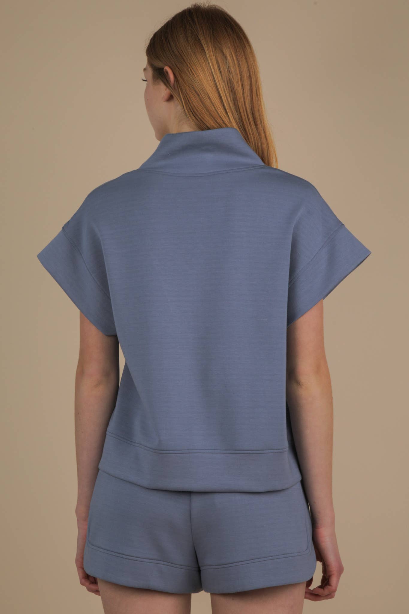 NT12155SET-Comfy Solid Knit Top & Shorts Set - Buttercup Lynne Boutique