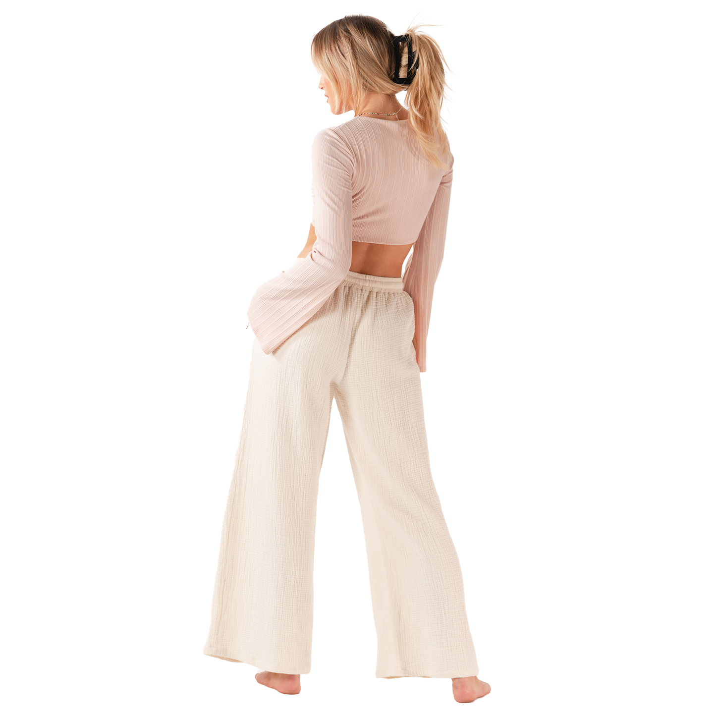 Cream Cabana Pants