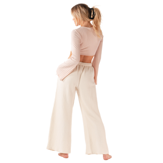 Cream Cabana Pants - Buttercup Lynne Boutique