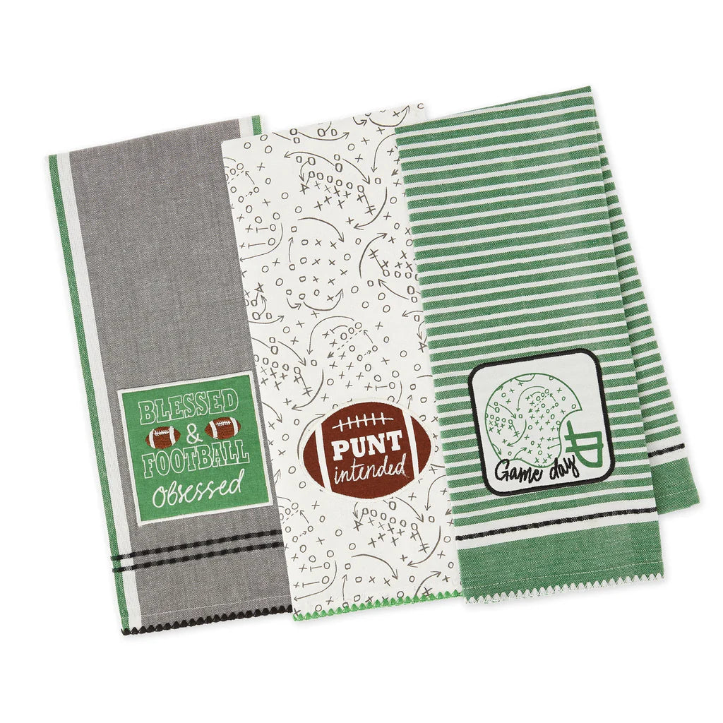 Game Day Embellished Dishtowels - Buttercup Lynne Boutique