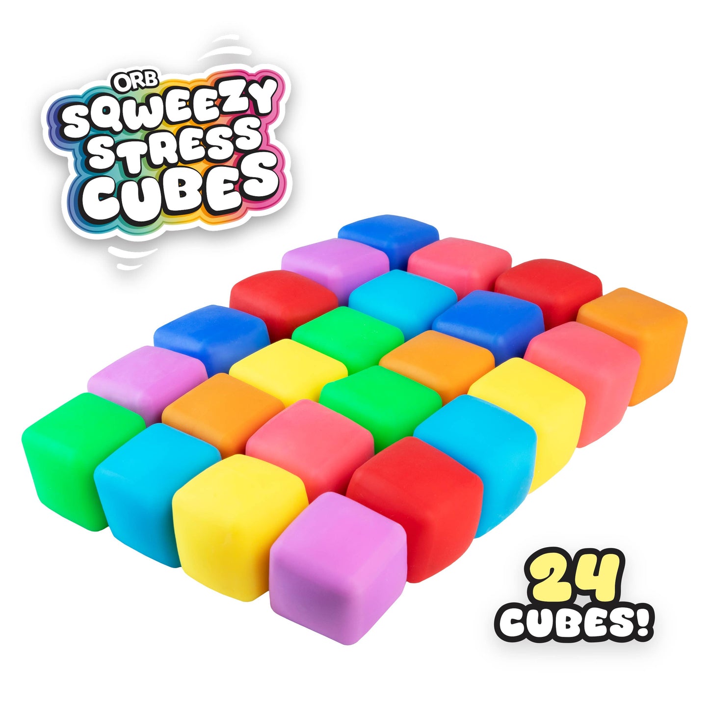Ultimate Squeeze Slow Rising Stress Cube Set (24 Pack) – Orb Toys