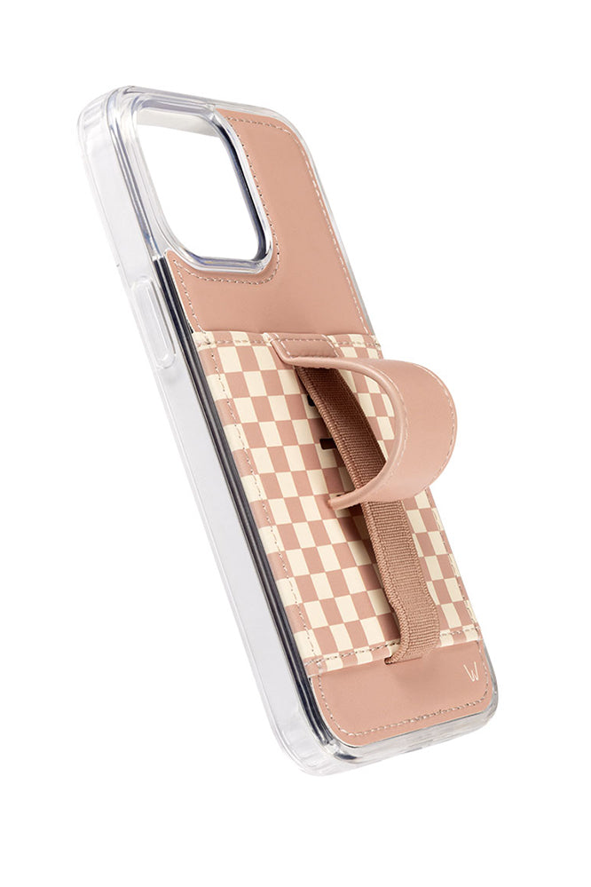 Blush Check Purse Case - Buttercup Lynne Boutique
