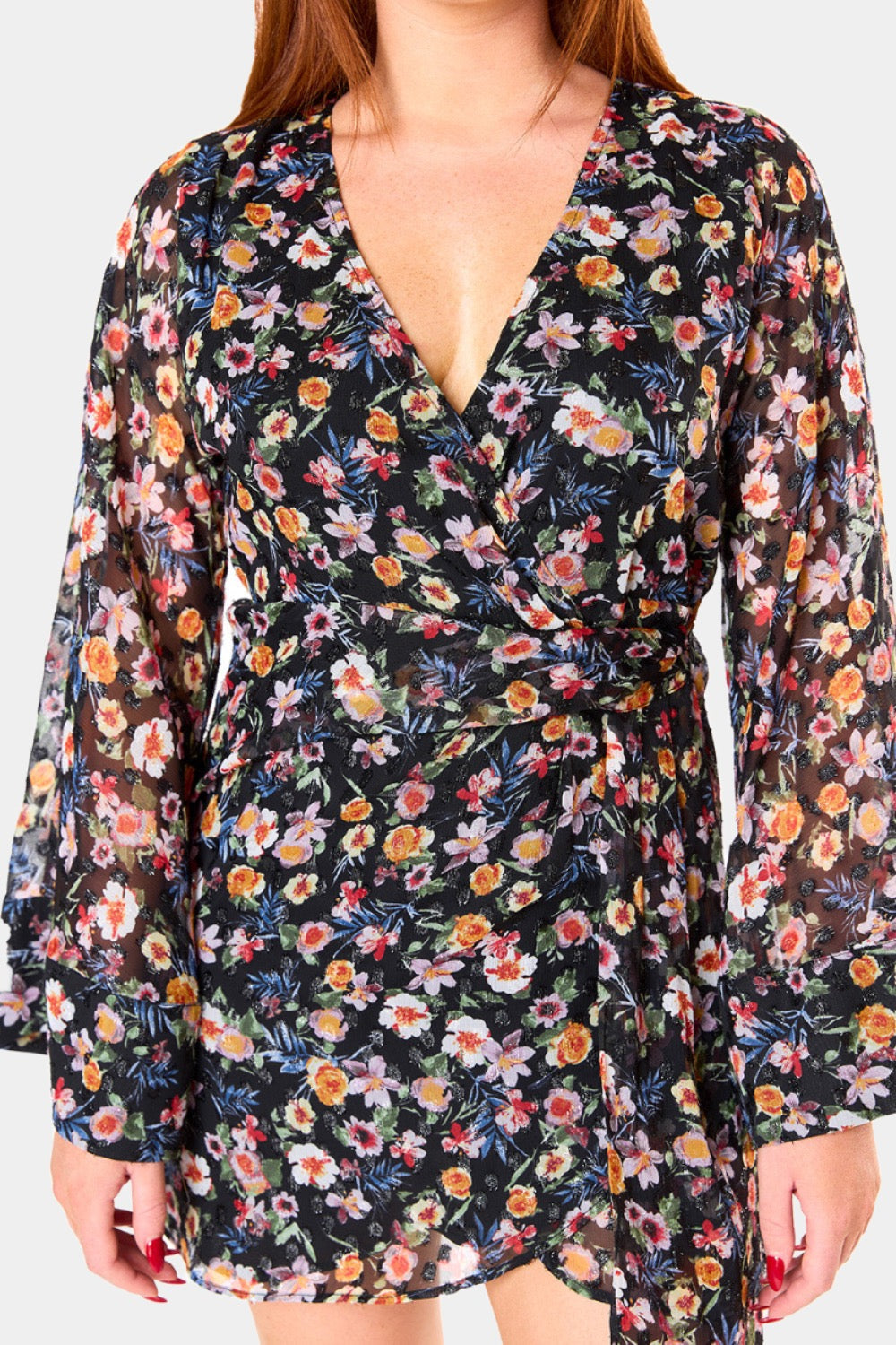 BuddyLove Astrid Wrap Mini Dress - Over It - Buttercup Lynne Boutique