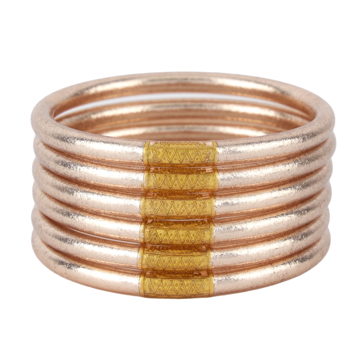 BuDhaGirl Serenity Prayer - All Weather Bangles by BuDhaGirl - Champagne