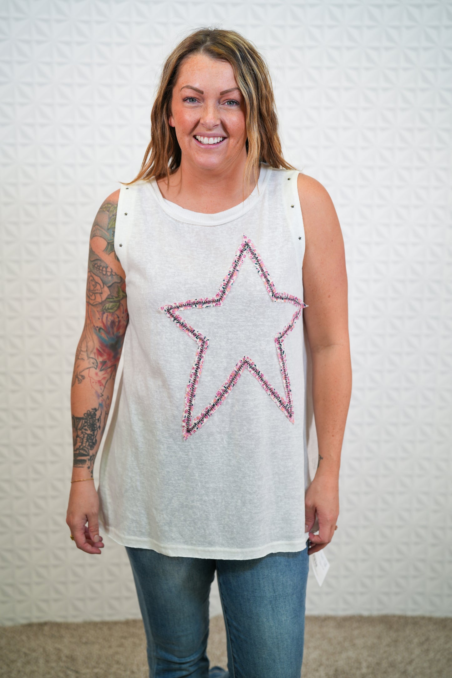 Star Studded Sleeveless Tunic