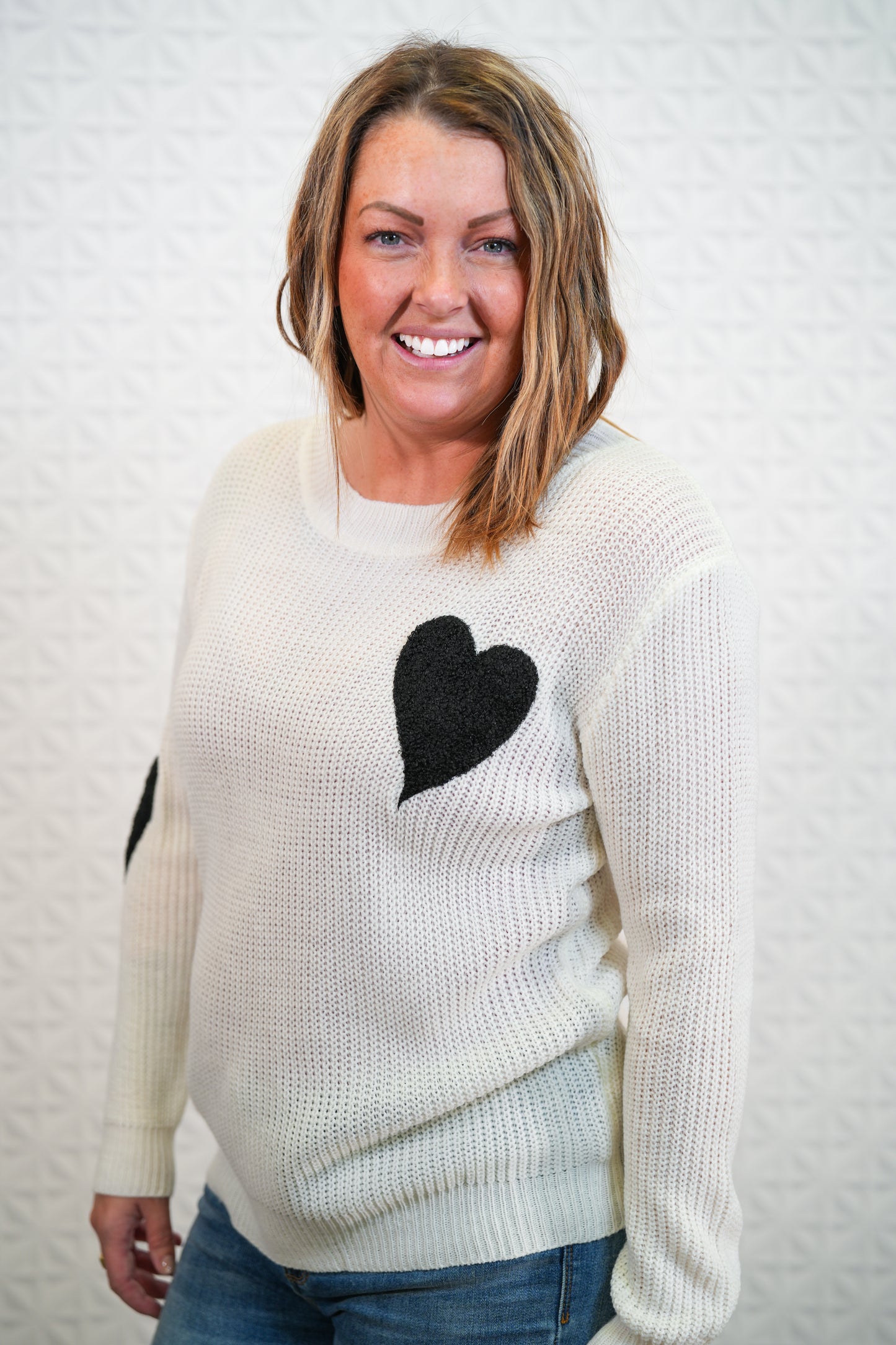 Hearts On My Mind Long Sleeve Sweater