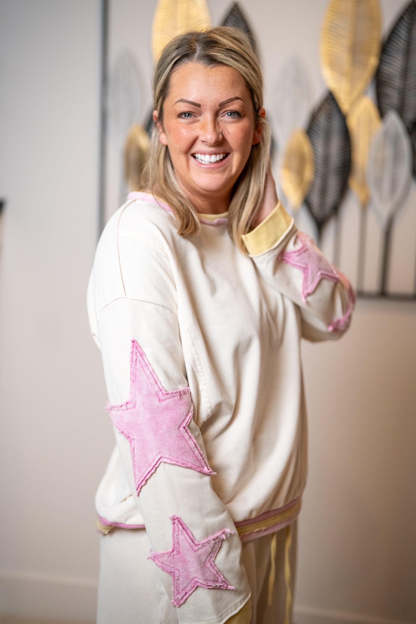 Sage + Fig - Stardust French Terry Lounge Set – Star Patch