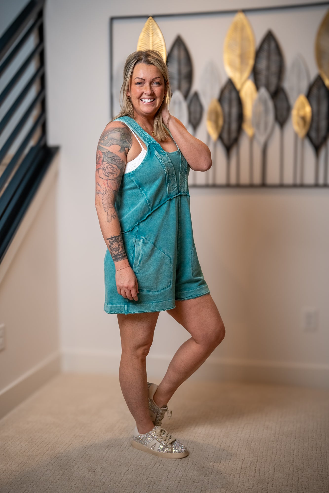 Easy Days Mineral Wash Terry Romper – Relaxed Cotton Romper