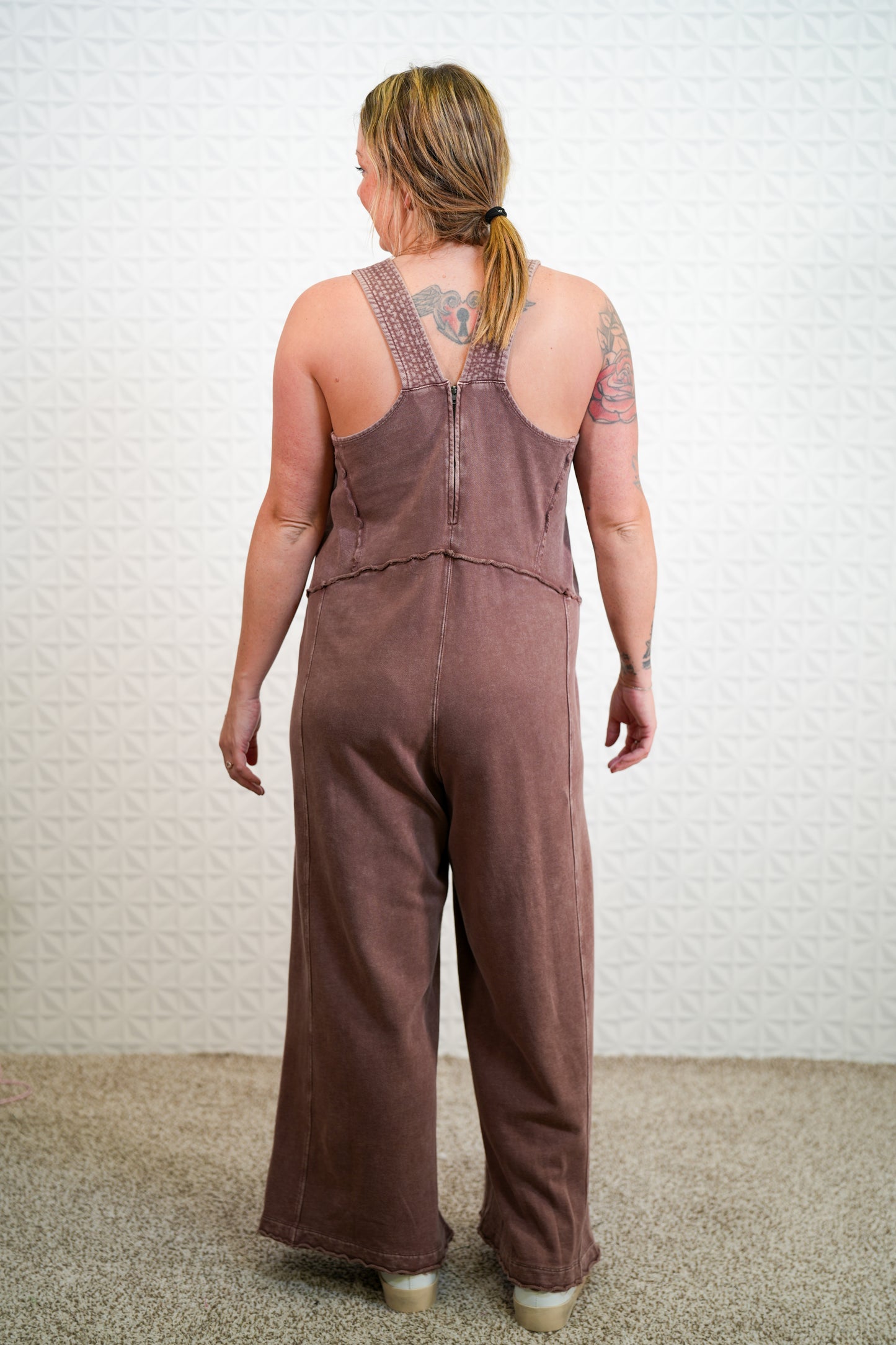 See It Through Mineral Washed Jumpsuit