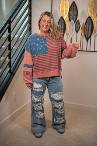 All-American Cozy Girl Pullover by Easel