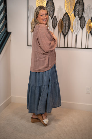 Lovestitch - Bohemian Sheer Tie-Front Kimono Top