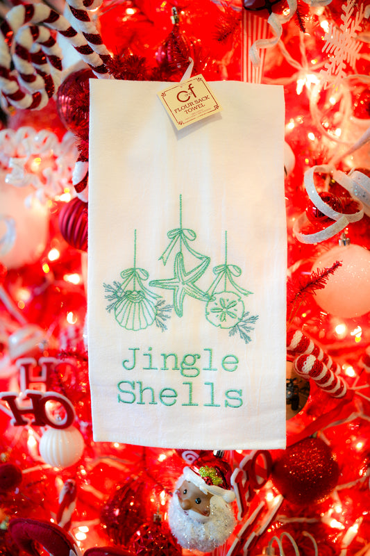 Jingle Shells Flour Sack Towel