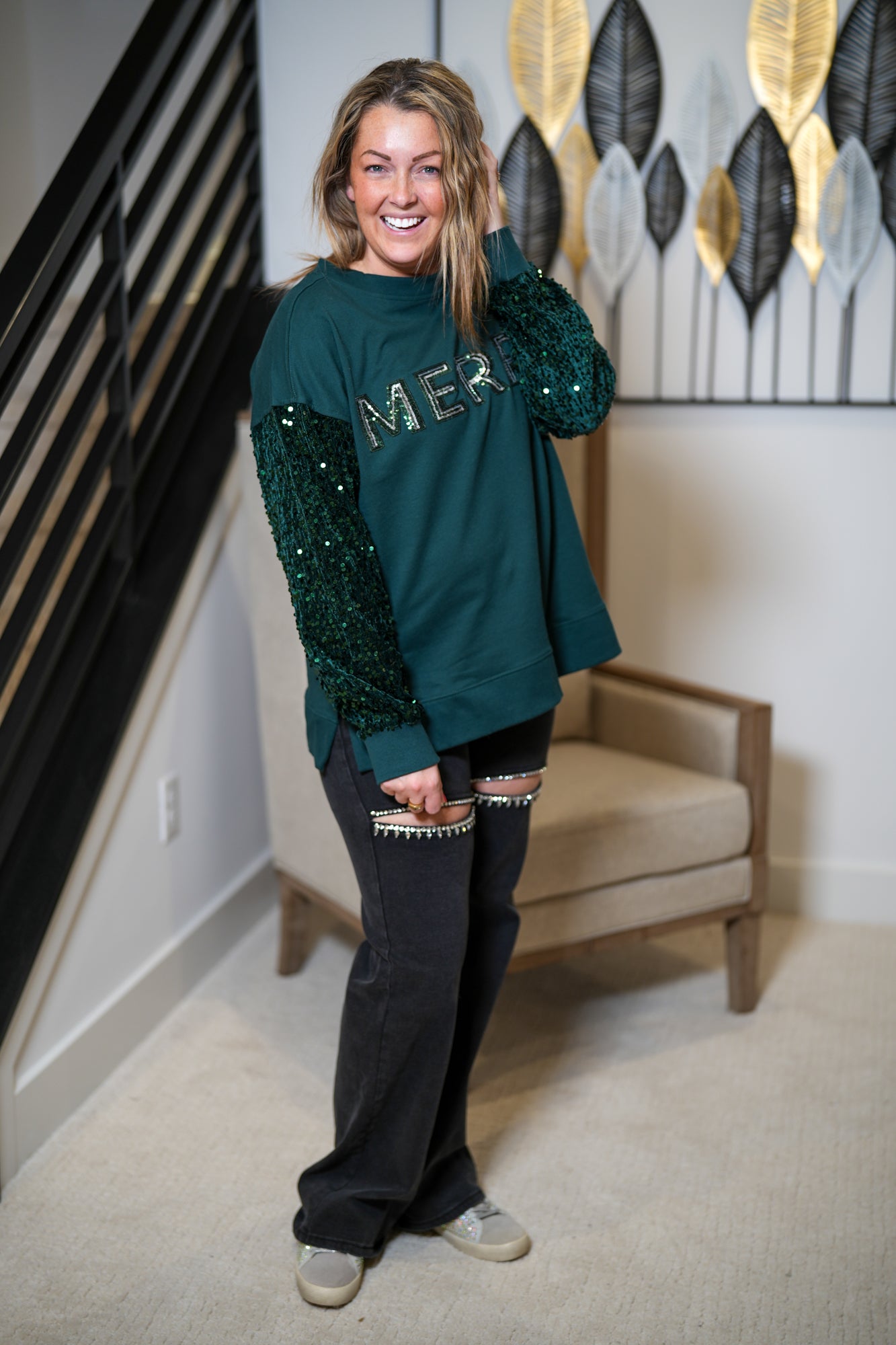 Merry And Bright Sequin Top