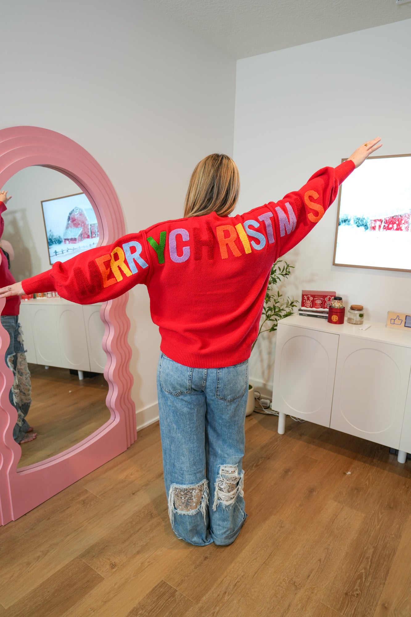 Ho Ho Ho Oversized Christmas Sweater