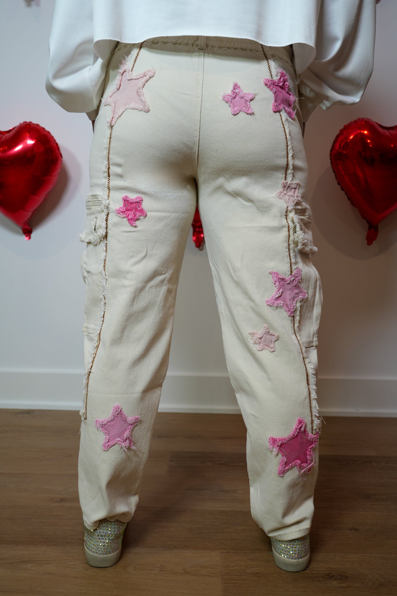 Paint The Sky Star Patch Pants - Buttercup Lynne Boutique