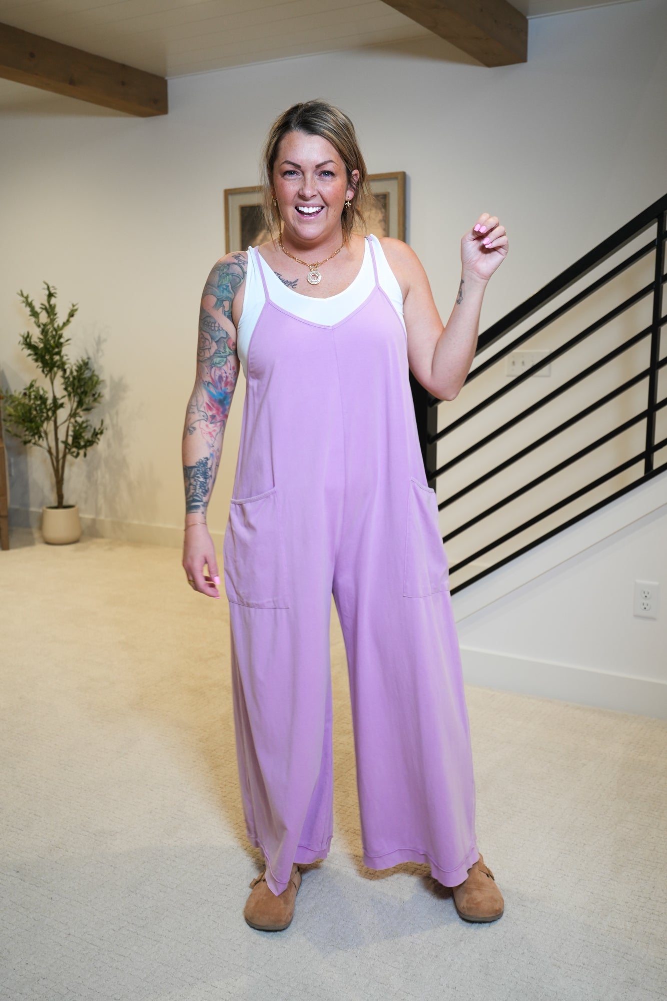 Time Again Wide Leg Jumpsuit - Buttercup Lynne Boutique