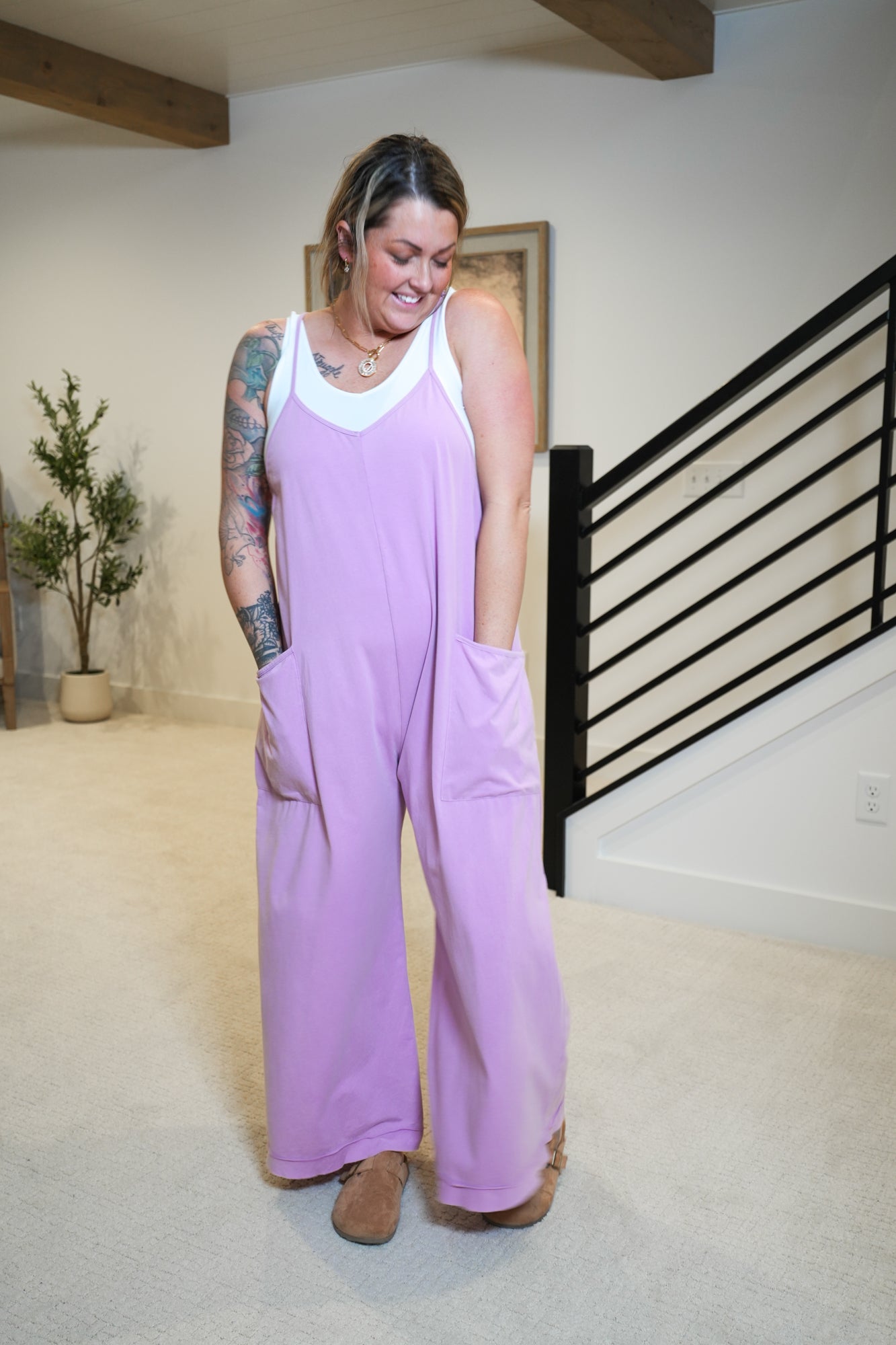Time Again Wide Leg Jumpsuit - Buttercup Lynne Boutique