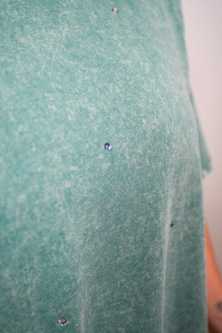 Easel Shiny Days Rhinestone Tunic Dress - Buttercup Lynne Boutique