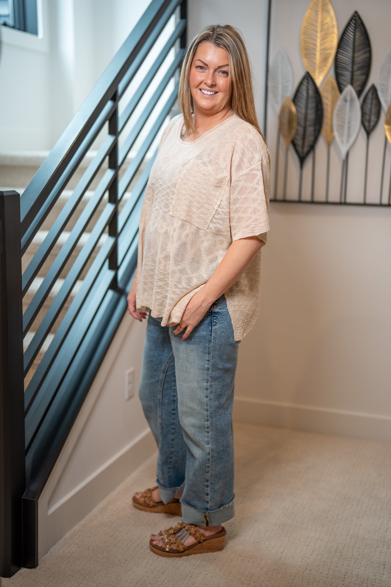 Loose Knit Sweater Tunic - Buttercup Lynne Boutique